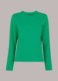 Crew Neck Pocket Top